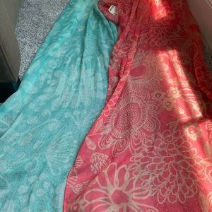 Set of 2 sheer scarfs